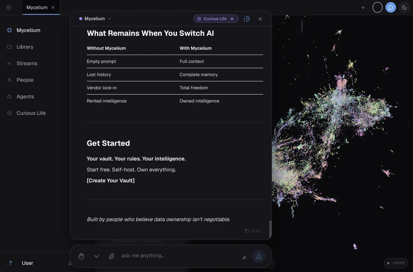 Mycelium desktop app