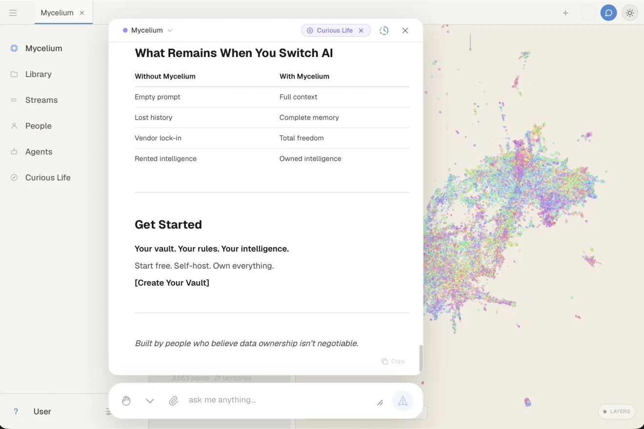 Mycelium desktop app